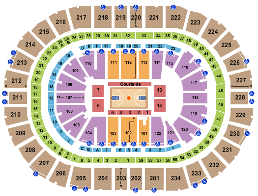 PPG Paints Arena Basketball 2 Seating Chart