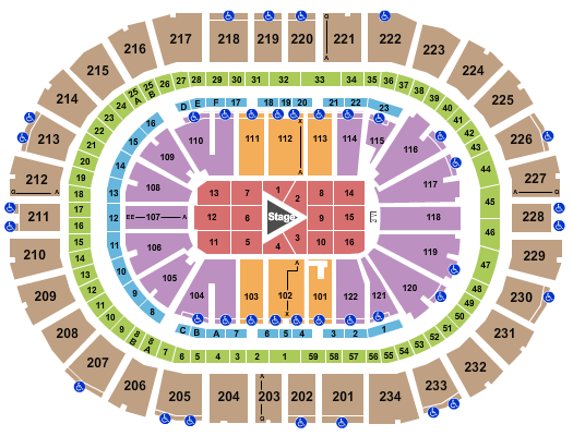 PPG Paints Arena CenterStage Seating Chart