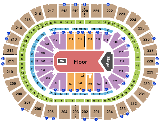PPG Paints Arena Chance The Rapper Seating Chart