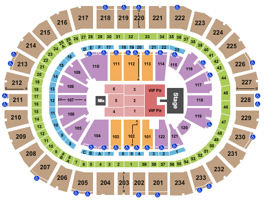 PPG Paints Arena Cody Johnson Seating Chart