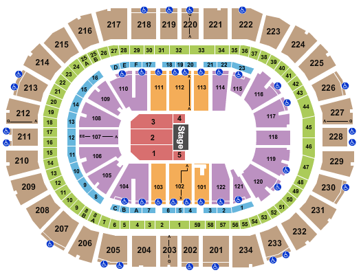 PPG Paints Arena DVE Comedy Fest Seating Chart
