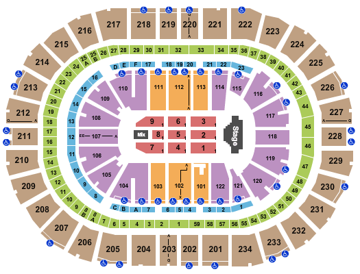 PPG Paints Arena ELO Seating Chart