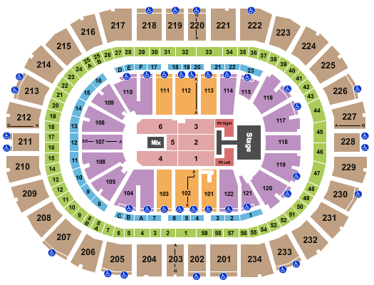 PPG Paints Arena Elevation Worship Seating Chart