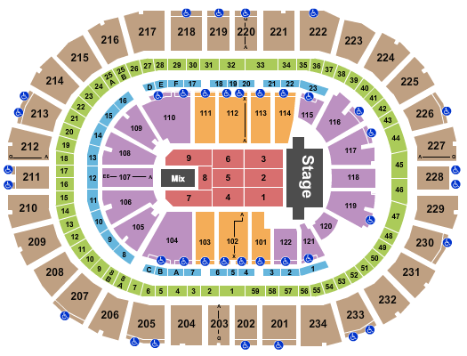 PPG Paints Arena Endstage 3 Seating Chart