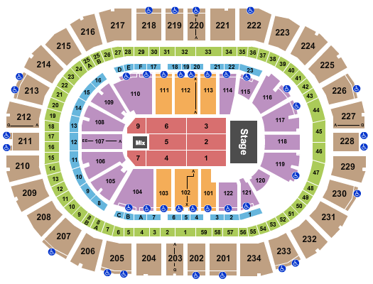 PPG Paints Arena Endstage 4 Seating Chart