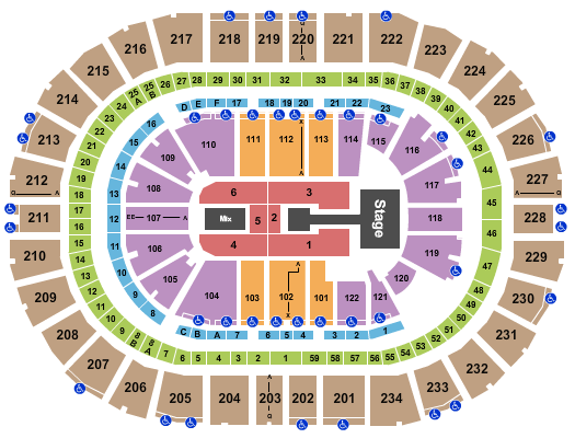 PPG Paints Arena Endstage Catwalk Seating Chart
