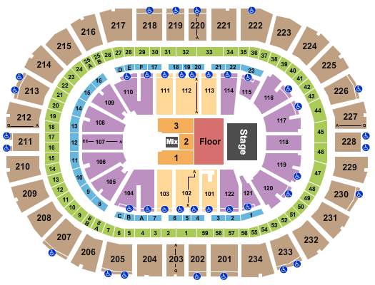PPG Paints Arena Five Finger Death Punch Seating Chart