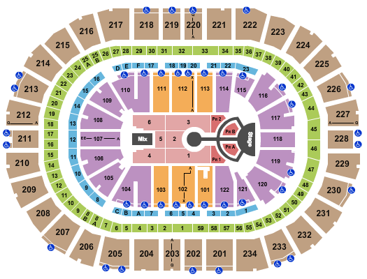 PPG Paints Arena Imagine Dragons Seating Chart