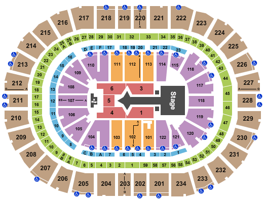 PPG Paints Arena Justin Bieber Seating Chart
