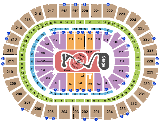 PPG Paints Arena Justin Timberlake Seating Chart