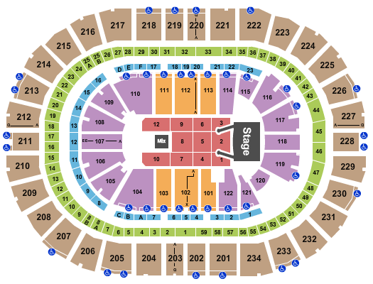 PPG Paints Arena Little Big Town Seating Chart