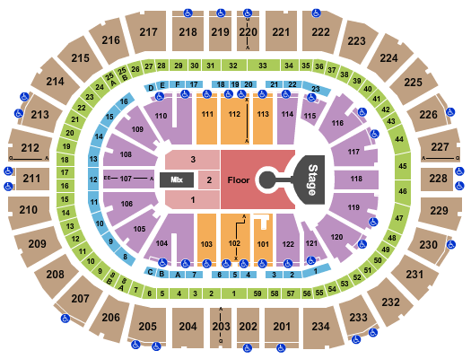 PPG Paints Arena Lizzo Seating Chart