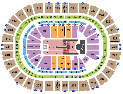 PPG Paints Arena Madonna Seating Chart