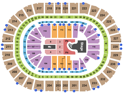 PPG Paints Arena Megan Moroney Seating Chart
