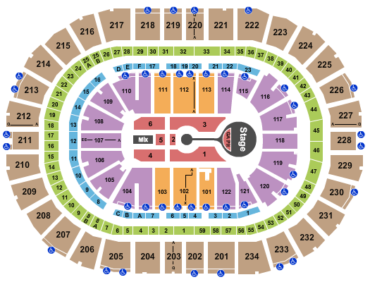 PPG Paints Arena Michael Buble Seating Chart