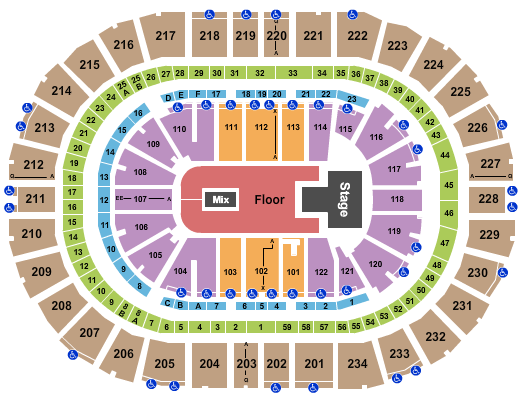 seating chart for PPG Paints Arena - Paramore - eventticketscenter.com