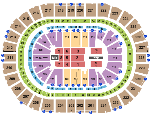 PPG Paints Arena Post Malone Seating Chart
