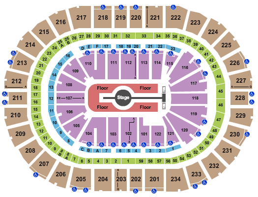 PPG Paints Arena Rod Wave 2024 Seating Chart