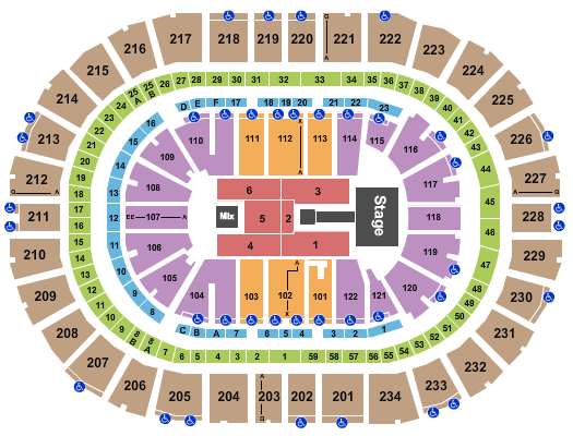 PPG Paints Arena Shania Twain Seating Chart
