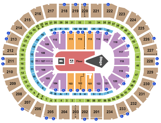 PPG Paints Arena Three Days Grace Seating Chart