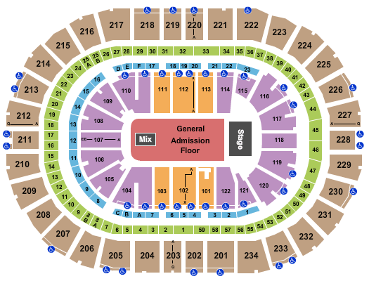 PPG Paints Arena Twenty One Pilots Seating Chart