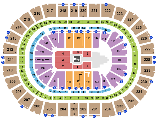 PPG Paints Arena - WWE Seating Chart | Cheapo Ticketing