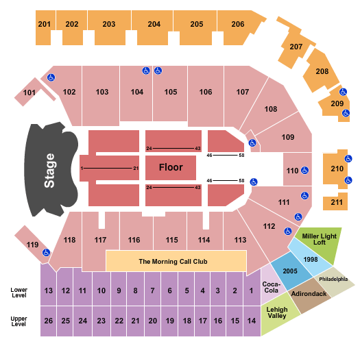 PPL Center Elton John Seating Chart