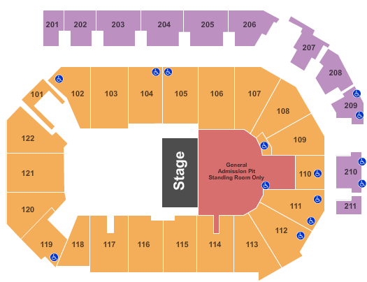PPL Center Lee Brice Seating Chart