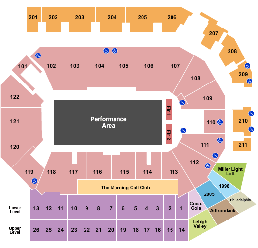 PPL Center Marvel Live Seating Chart