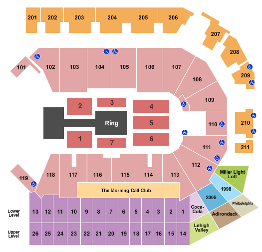 PPL Center WWE Seating Chart