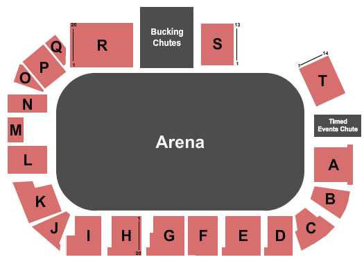 PRCA Rodeo Grounds - Pleasant Grove Rodeo Seating Chart