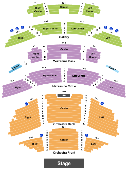 Pabst Theater Endstage-2 Seating Chart