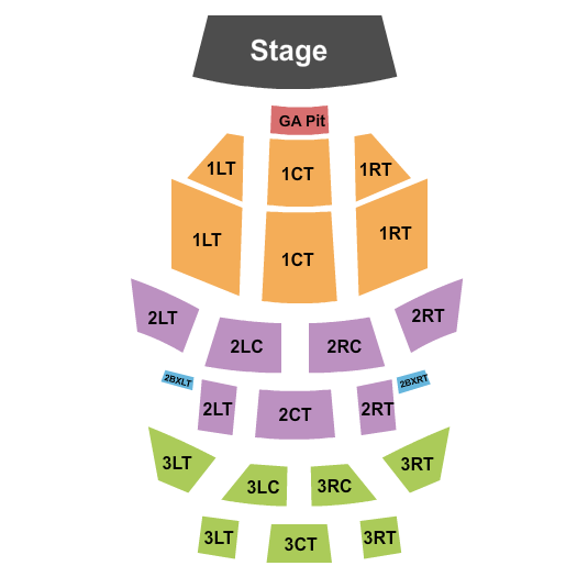 seating chart for Pabst Theater - Endstage GA Pit - eventticketscenter.com