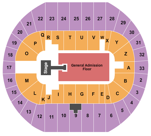 Pacific Coliseum Arkells Seating Chart