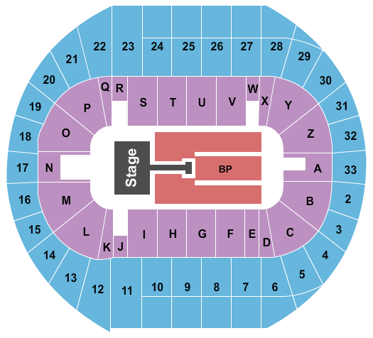 Pacific Coliseum Brad Paisley Seating Chart