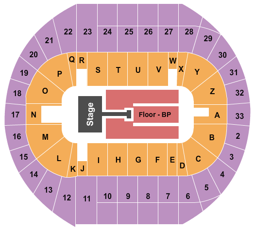 Pacific Coliseum Brad Paisley Seating Chart