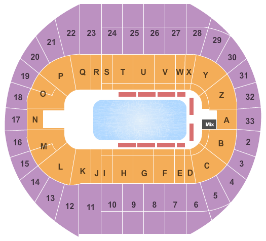 Pacific Coliseum Seating Chart Seat Numbers