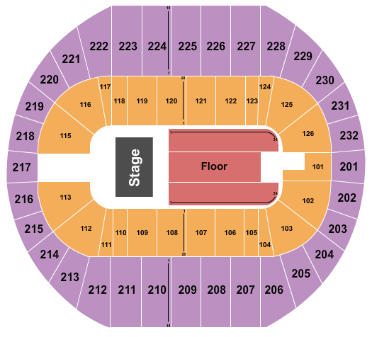 Pacific Coliseum Endstage 3 Seating Chart