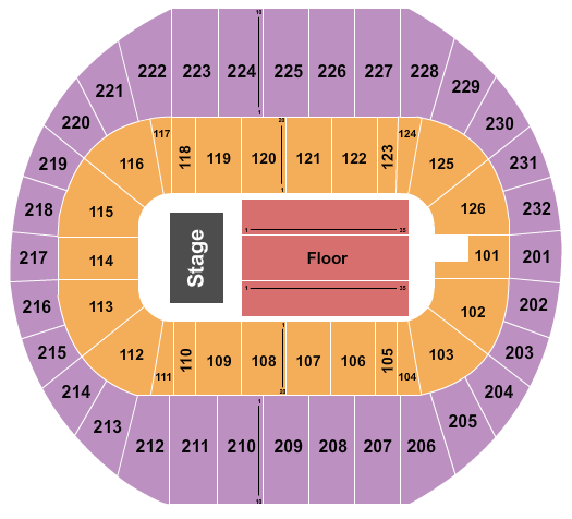 Pacific Coliseum Endstage 4 Seating Chart