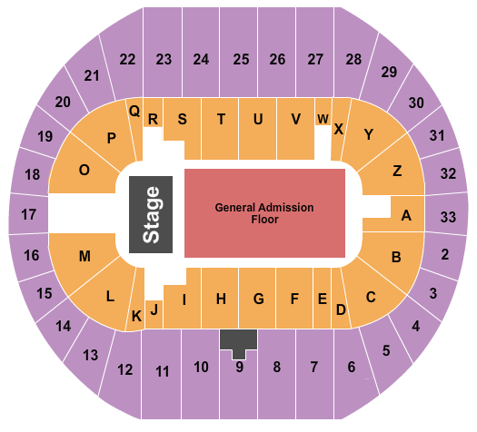 Pacific Coliseum Ghost - The Band Seating Chart