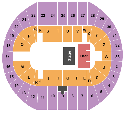 Pacific Coliseum Halfhouse Seating Chart