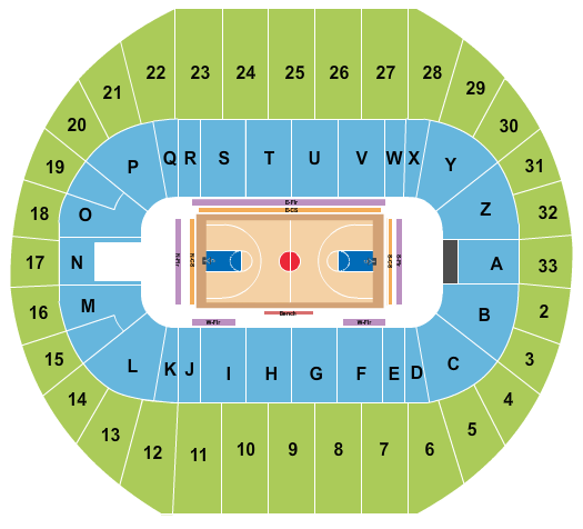 seating chart for Pacific Coliseum - Harlem Globetrotters - eventticketscenter.com