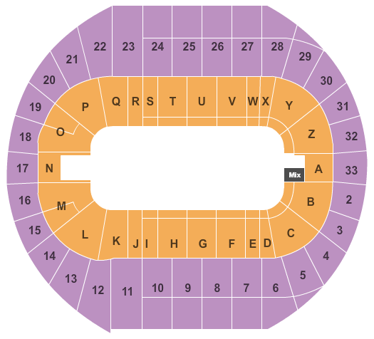 seating chart for Pacific Coliseum - Monster Jam - eventticketscenter.com