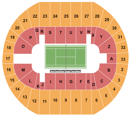 Pacific Coliseum Tennis Seating Chart