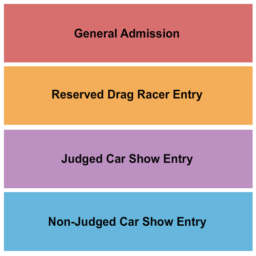 Pacific Raceways Import Face-Off Seating Chart