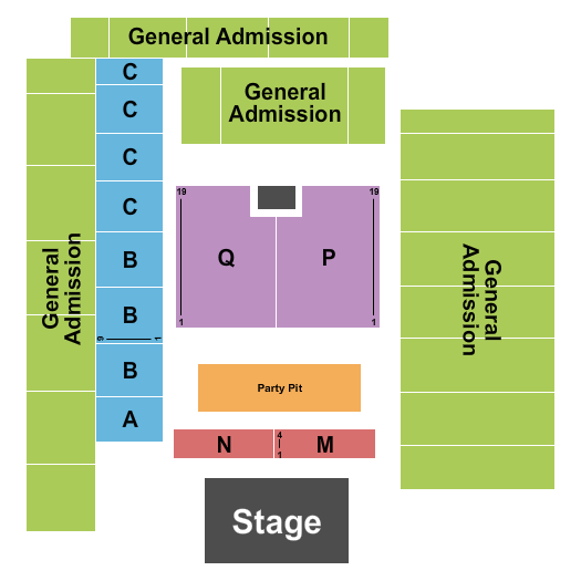 Pacific Steel & Recycling Four Seasons Arena Endstage Party Pit Seating Chart
