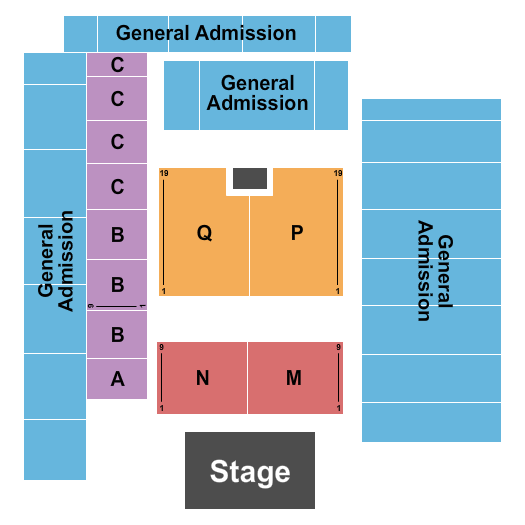 Pacific Steel & Recycling Four Seasons Arena Endstage GA 3 Seating Chart