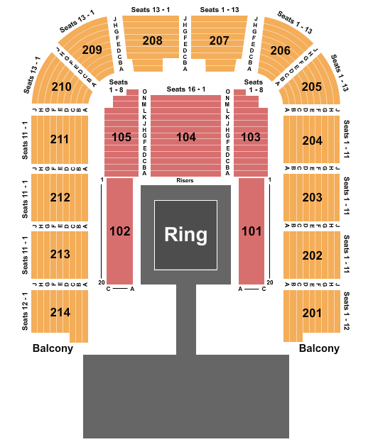 Packard Music Hall Seating Chart & Maps Warren