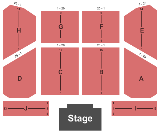 Events Center at Pala Casino Spa and Resort Endstage 2 Seating Chart