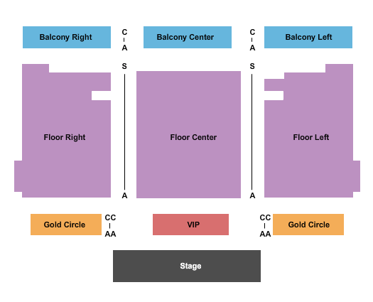 Palace Theater - Syracuse End Stage Seating Chart
